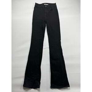Levi's 725 Women's High Rise Bootcut Black Stretch Denim Jeans - Sz 25 (24x30.5)